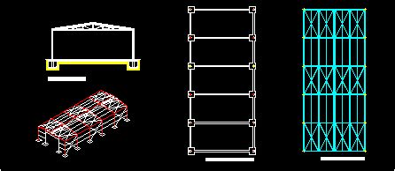 Industrial Nave In Steel Dwg Block For Autocad Designs Cad