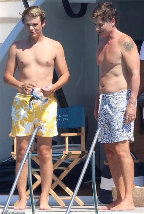 Rob Lowe Is A Heartthrob At Going Shirtless Yachting Off St Tropez