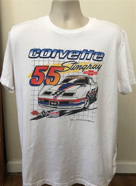 Vintage Corvette T Shirt Corvette Stingray T Shirt Adult Xl Good Vintage Condition Gm Motors