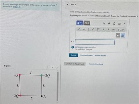 [solved] Three Points Charges Are Arranged At The Corners O