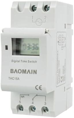 Baomain Thc A Dc Ac V Digital Lcd Power Programmable Timer Switch