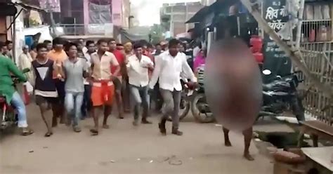 Woman Stripped Naked Beaten And Paraded Through Street By Angry Mob In Shocking Whatsapp