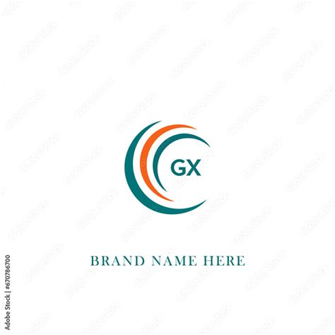 Gx G X Letter Logo Design Initial Letter Gx Linked Circle Uppercase