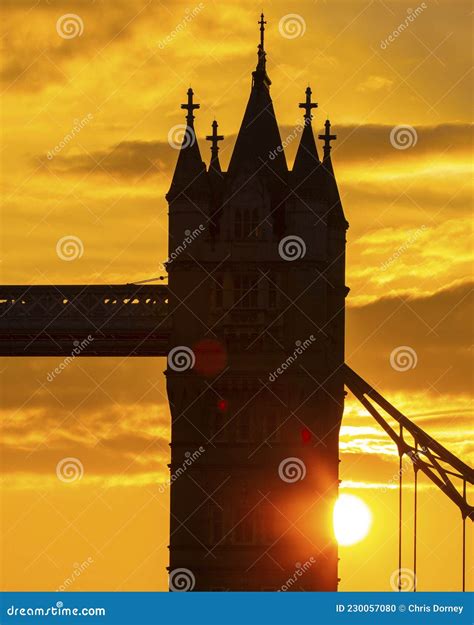 Tower Bridge Sunset In London Uk Stock Photo Image Of Night Culture