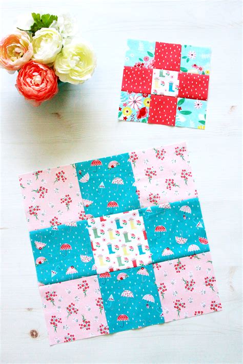 Nine Patch Quilt Block Patch Quilt Disappearing Nine Along Way – Quilt ...