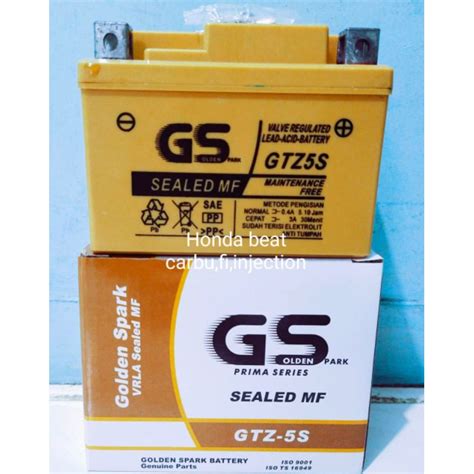 Jual Aki Kering Gs For Honda Vario Carbu Beat Carbu Shopee Indonesia