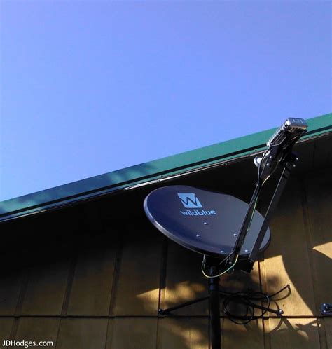 Photo of Exede satellite internet dish by WildBlue | J.D. Hodges