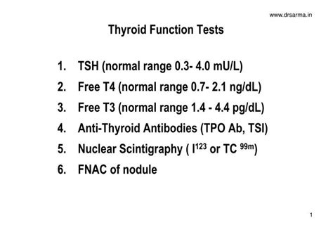 Ppt Thyroid Function Tests Powerpoint Presentation Free Download Id3401220