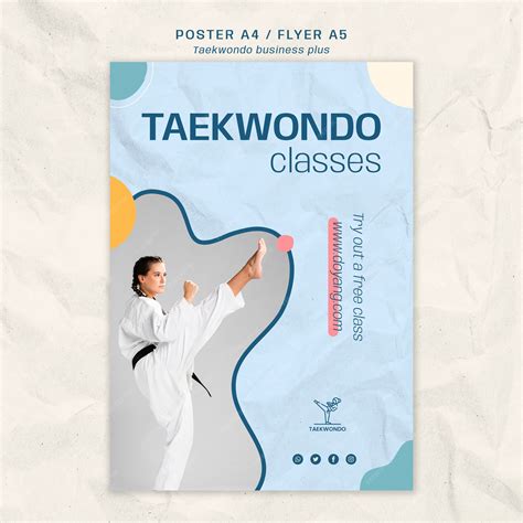 Premium Psd Taekwondo Practice Poster Template