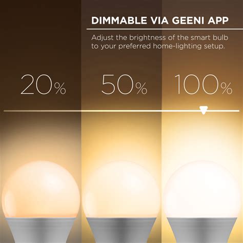 Merkury Innovations A Smart White Led Bulb W Dimmable Pack