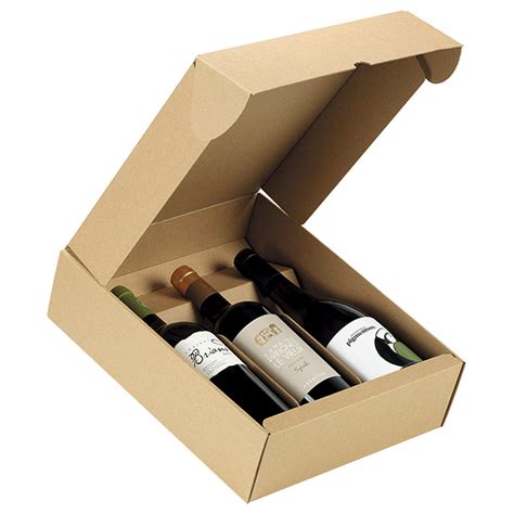 Carton Kraft Pour Bouteilles De Vin