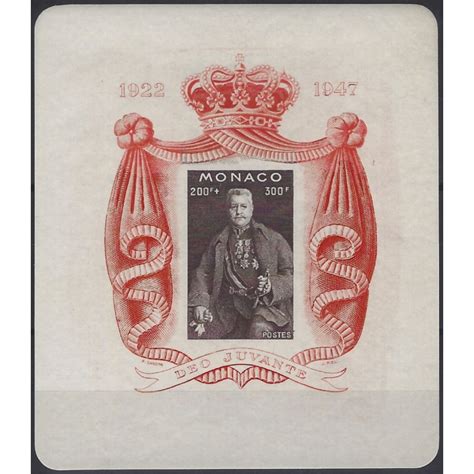 Monaco Bloc Feuillet De Timbres N2 Prince Louis Neuf Philantologie