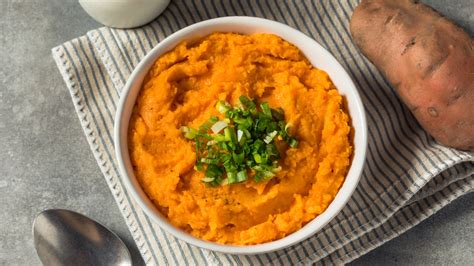 Roast Sweet Potatoes Before Mashing For A Caramelized Taste