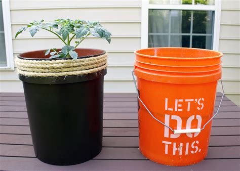 How To Make A Planter From A 5 Gallon Bucket Tag Tibby Design