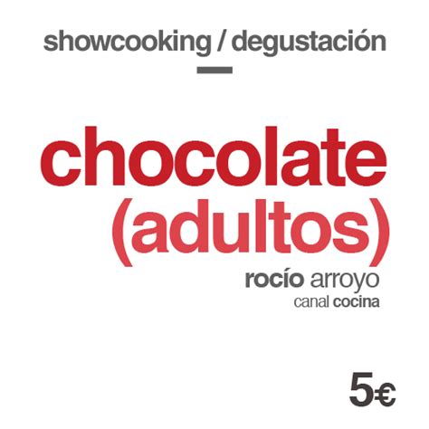 Taller Chocolate con Rocío Arroyo Elchefusion