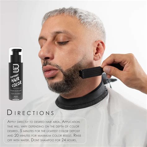 Level 3 Temporary Beard Color For Black Hair Beards Full Beard In Minutes Easy To Apply