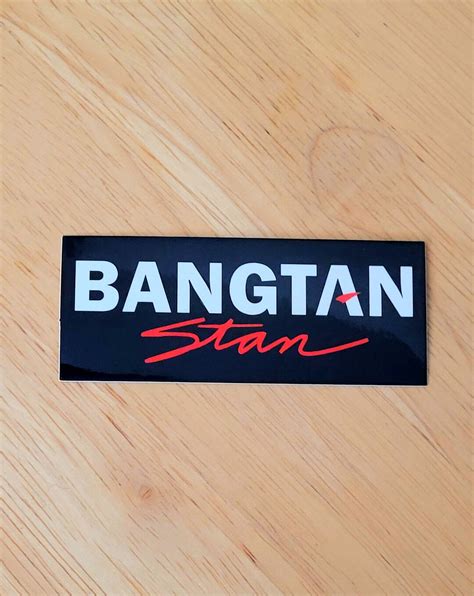 Bangtan Stan Sticker For Bts Army Fan Kpop Sticker Etsy