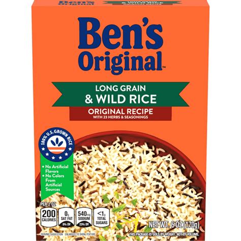 Bens Original Rice Long Grain Wild Rice Rice Dishes And Mix Hollywood