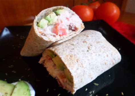 Wrap De Atún Con Tomate Y Aguacate 🌯 Receta De Nuritmicafit Cookpad