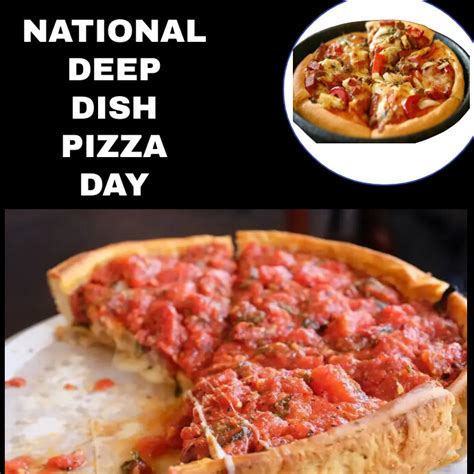 National Deep Dish Pizza Day Template เทมเพลต Postermywall