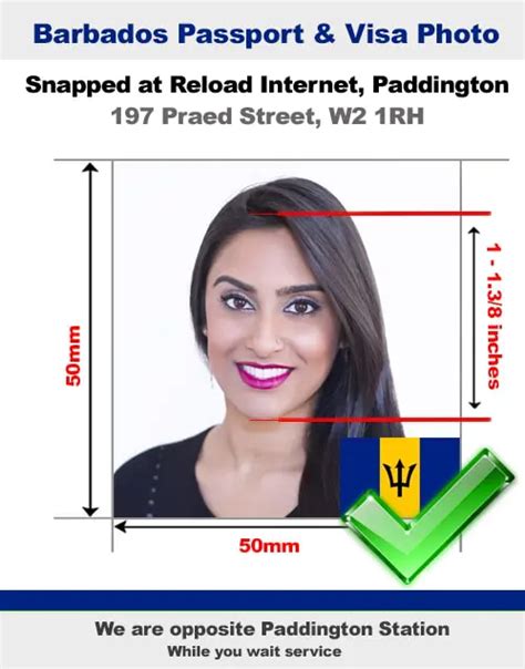 Barbados Passport Photo and Visa Photo snapped instantly