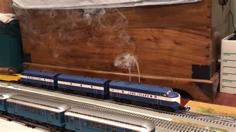 Track Testing New O Scale Mth Lirr Emd F7 Diesel Locomotives 11318