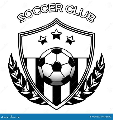 Logotipo Do Clube Do Futebol No Branco Ilustra O Do Vetor Ilustra O