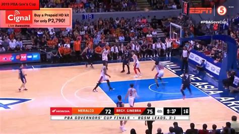 Ginebra Vs Meralco Th Qtr Finals Game January Pba Gov