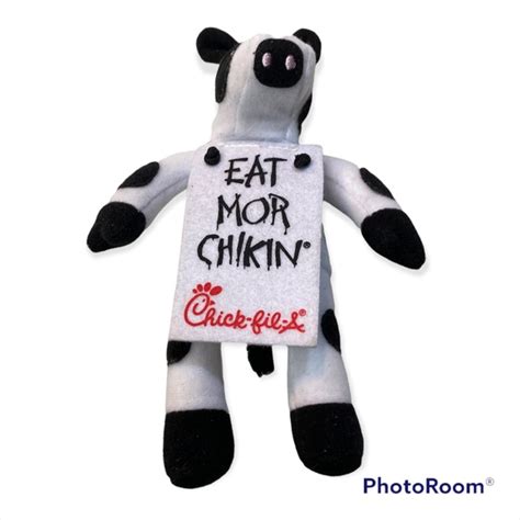 Chick Fil A Toys Chickfila Cow Eat Mor Chikin Small Plush 6 High