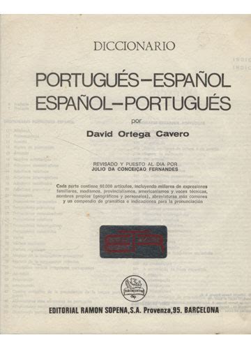 Sebo do Messias Livro Diccionario Portugués Español Español Portugués