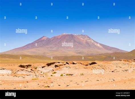 Bolivian Mountains Landscapeboliviaandean Plateau Viewvolcano View