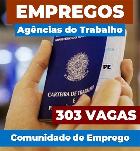 Agências Do Trabalho De Pernambuco Oferecem 303 Vagas De Empresa Nesta