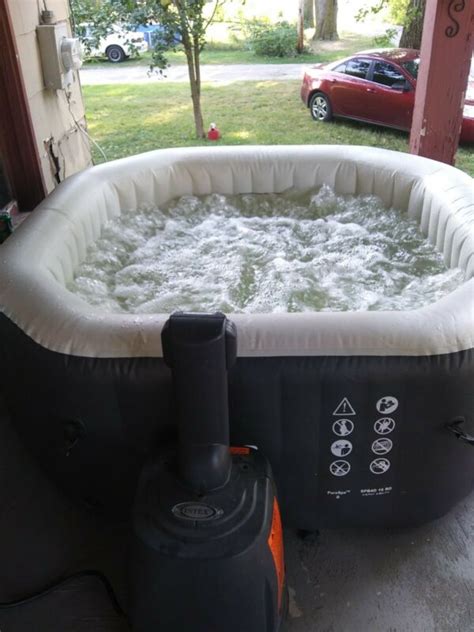 Intex Purespa 4 Person Home Inflatable Portable Heated Bubble Round Hot Tub For Sale From United