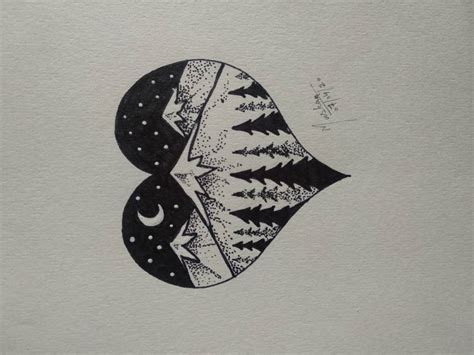 Black pen drawing