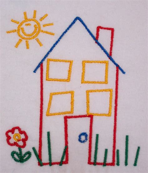 Stick Drawing House at PaintingValley.com | Explore collection of Stick ...