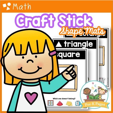 Craft Stick Shape Mats Pre K Pages