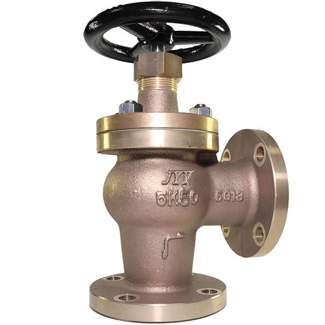 MARINE BRONZE SCREW DOWN CHECK ANGLE VALVE 5K JIS F7352 O S K Vana