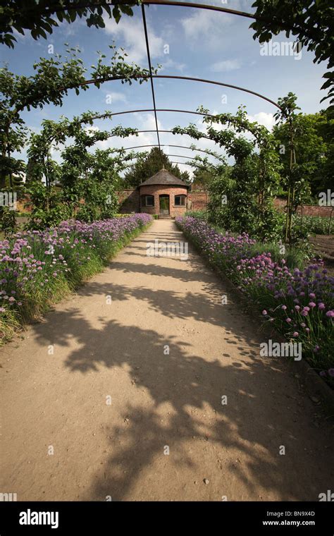 Estate Of Tatton Park England Spring View Of The Vegetable Garden