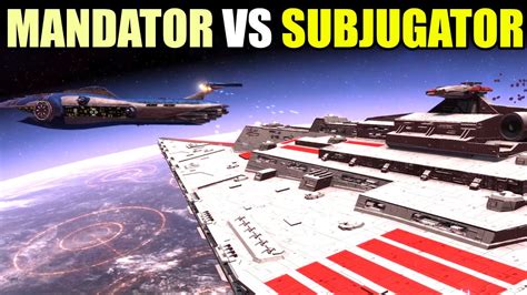 Mandator Vs Subjugator Simulated Battle In Empire At War Youtube