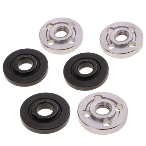 M14 Thread Angle Grinder Flange Nut Set Inner Outer Metal Lock Nuts