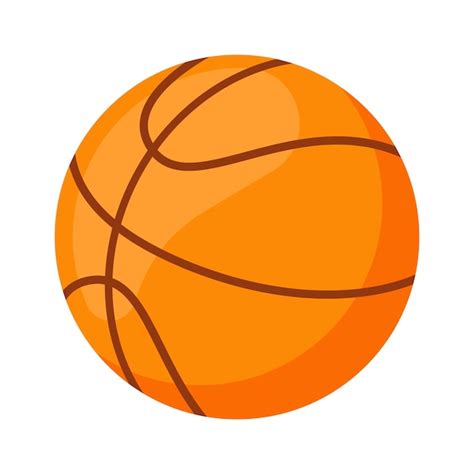 Basketball Ball Sport Symbol Vektor Illustration Premium Vektor