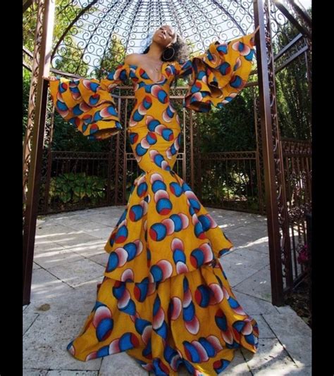 African Maxi Ball Gownafrican Infinity Dressafrican Print Etsy