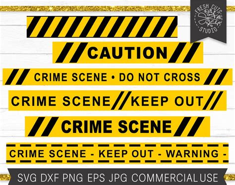 Caution Tape Svg Caution Svg Warning Svg Crime Scene Svg Crime Tape