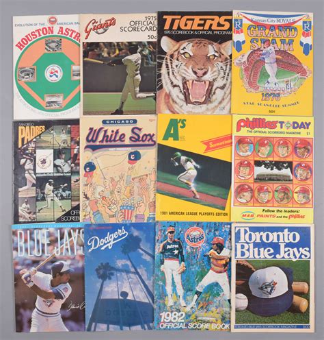 Lot Detail Large Vintage Baseball Program And Publication Collection