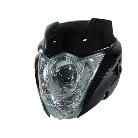 Combo Farola Carenaje C Visor Gixxer Negro Led Importadora Okla