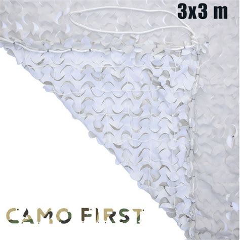 Filet De Camouflage Camo First Renforc Blanc X M