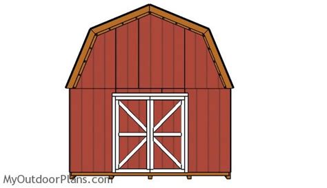 14x16 Barn Shed Roof Plans Myoutdoorplans