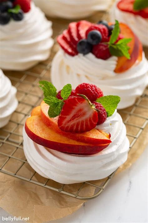 Mini Pavlova Recipe Belly Full