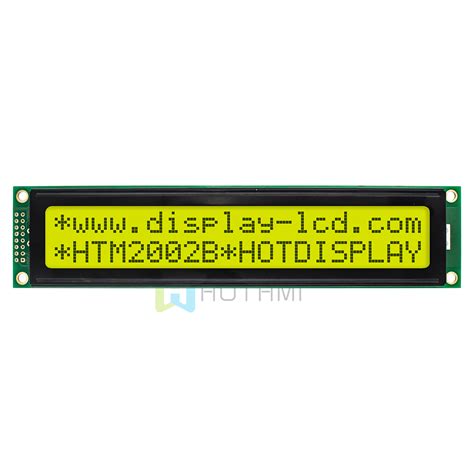 X Character Monochrome Lcd Display Yellow Green Stn With