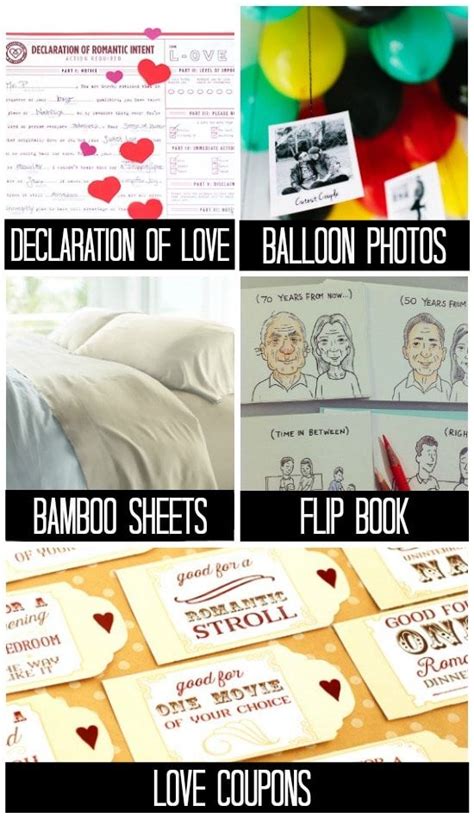 40 + Fun and Romantic Anniversary Gifts for Her AND for Him | Romantic anniversary gifts, Unique ...